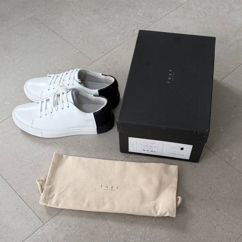 Two Toned Low Nappa Women's Sneakers